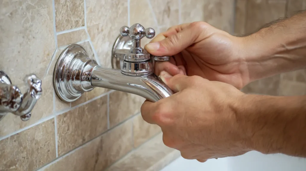 Covek koji skida rucicu lavaboa