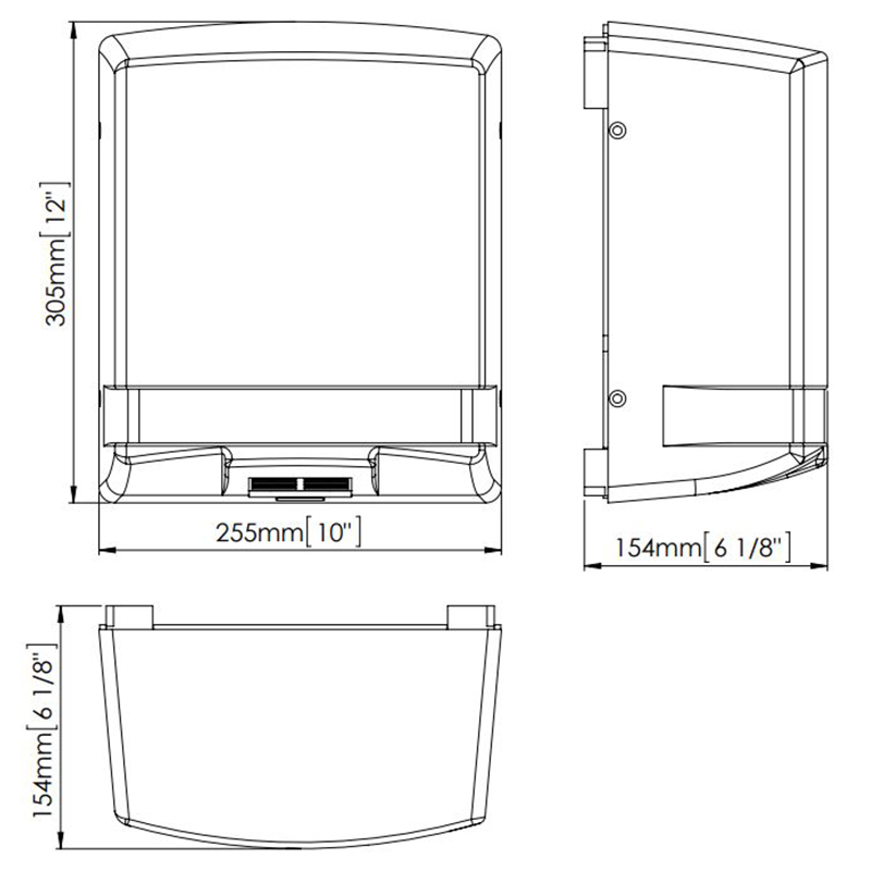Sušač za ruke Prima beli - Slika 2