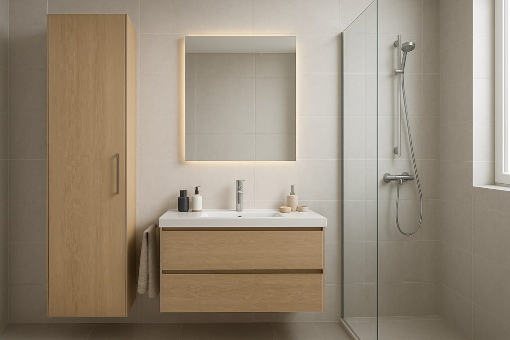 Model vertikale za kupatilo koji štedi prostor