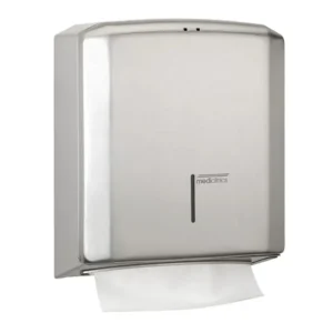 MEDICLINICS dispenzer za ubrus listiće DT2106CS, AISI 304 nerđajući čelik, inox mat, kapacitet 400–600 C/Z ubrusa