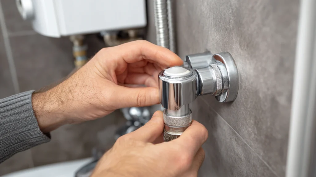 zatvaranje ventila bojlera kako bi se ispraznio