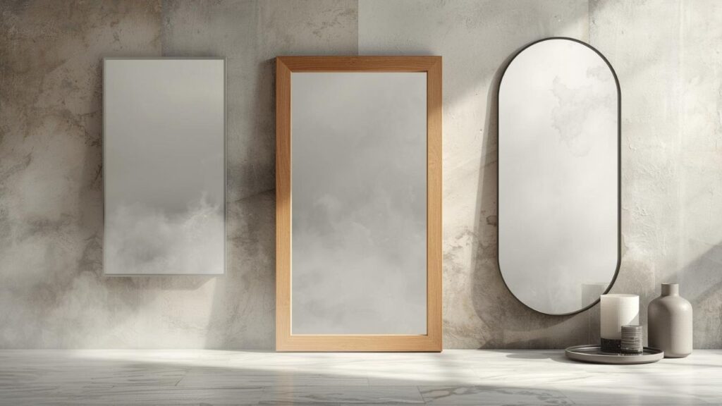 cetvrtasto ogledalo u modernom kupatilu