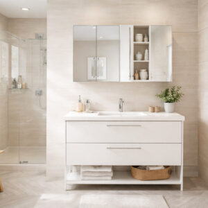 Ormarić za kupatilo sa ogledalom