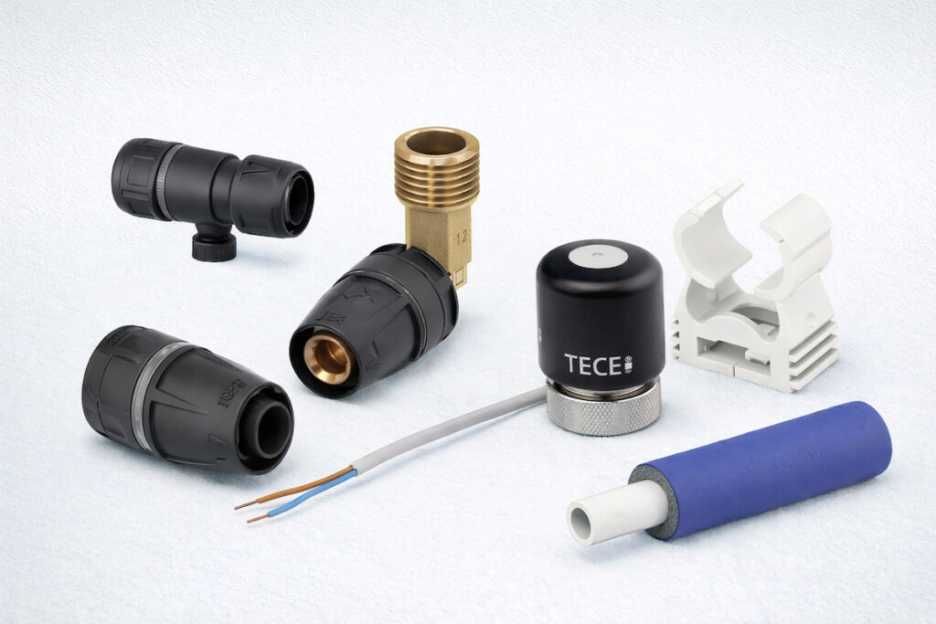 TECElogo program, fitingi za cevi, spojnice, izolovana cev i pribor za vodovodne instalacije