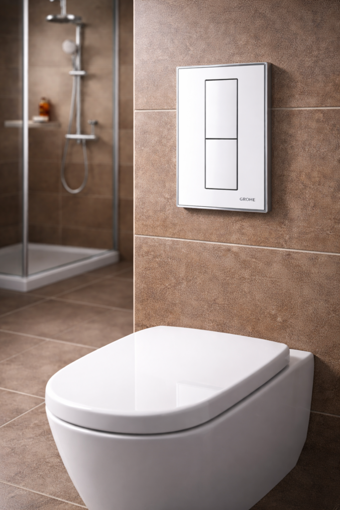 Grohe ugradni vodokotlic u modernom kupatilu