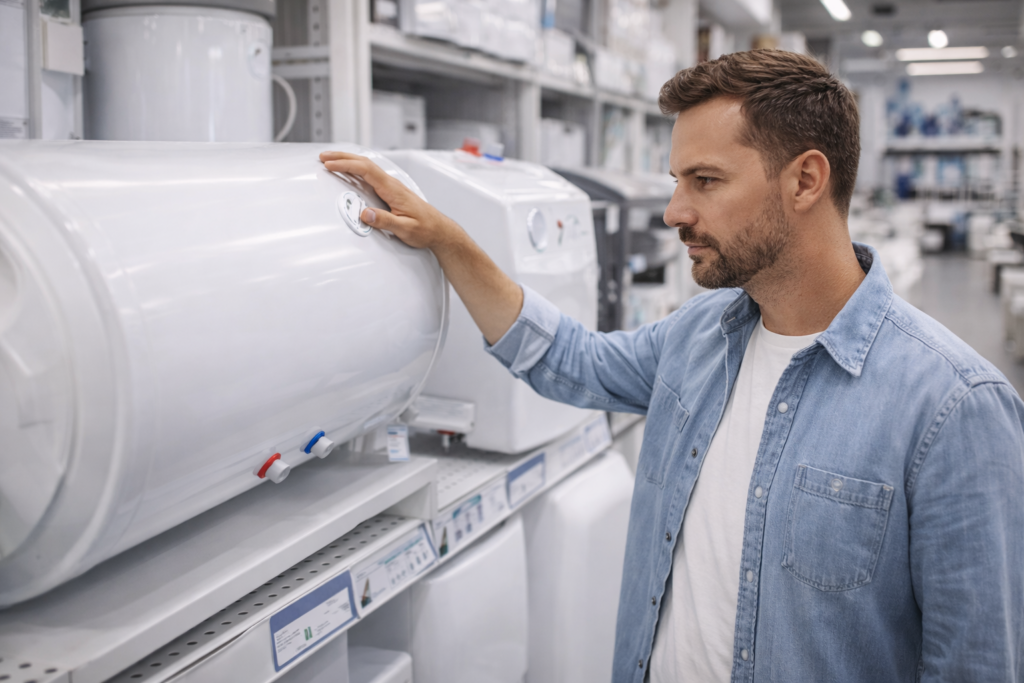 Covek u kupovini bojlera