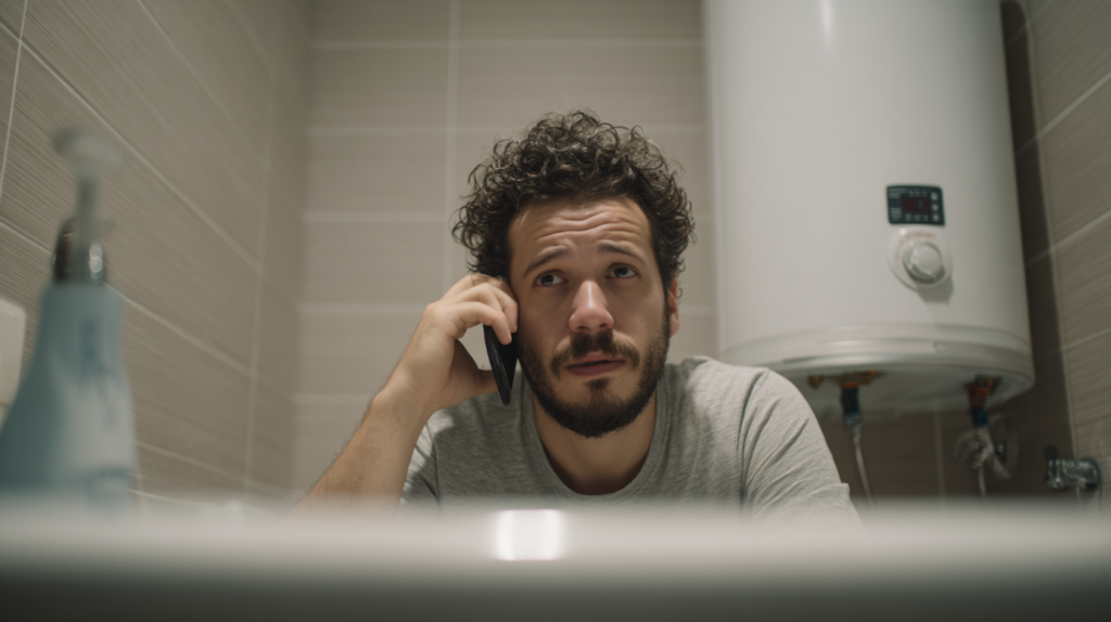 Covek poziva servis iz kupatila