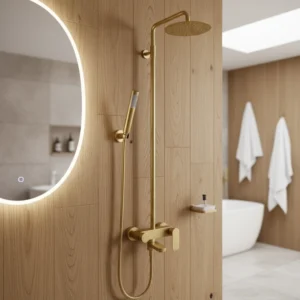 ROSAN S2 Gold usponski tuš sa izlivom (237351G)