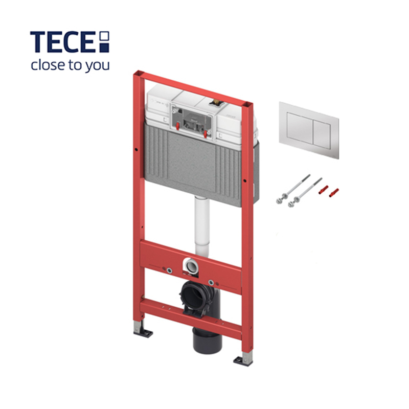 Ugradni vodokotlić TECE sa hrom mat tipkom TECEnow