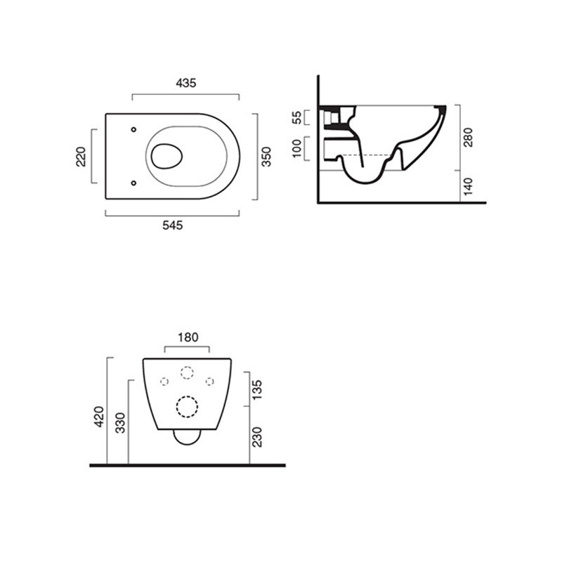CATALANO Sfera 54 wc šolja kontolna CT1VSF54R00 - Slika 3