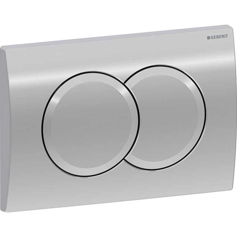 Geberit Delta01 tipka za aktiviranje – bela / hrom mat / hrom sjaj - Slika 4