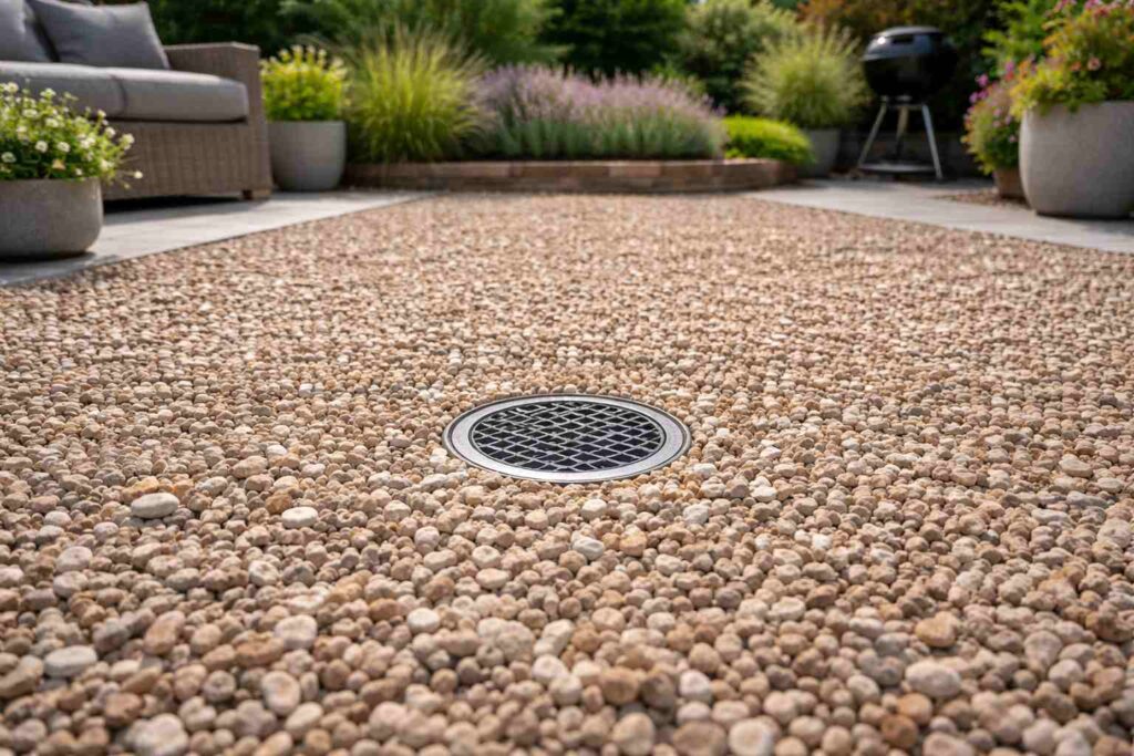 Tackasti odvod u sredini dvorista