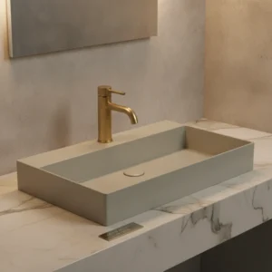 Azzurra ELEGANCE SQUARED lavabo 61x40 cm verde natura (ELLP060400QMNA)