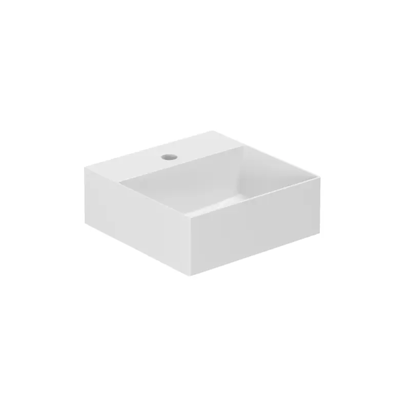 Azzurra ELEGANCE SQUARED lavabo zidni / nadgradni beli (ELLP035350QMBI)