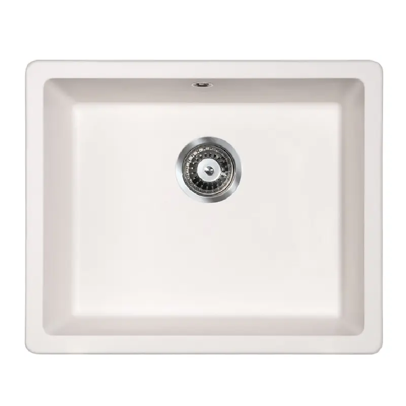 Metalac QUADRO U 50 granitna sudopera podgradna bela 570x470 mm – Ø90 (347261)
