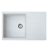 Metalac XATOS PLUS granitna sudopera usadna bela 780x500 mm – Ø90 (377920)
