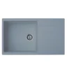 Metalac XATOS MEGA granitna sudopera usadna grafit 860x500 mm – Ø90 (377927)
