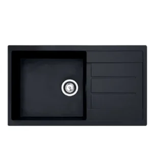 Metalac XATOS MEGA granitna sudopera usadna crna 860×500 mm – Ø90 (377924) Metalac XATOS MEGA granitna sudopera usadna crna 860×500 mm – Ø90 (377924)
