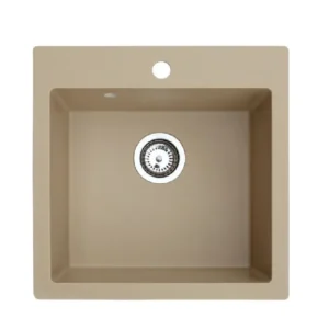 Metalac XATOS 50 granitna sudopera usadna šampanj 500×500 mm – Ø90 (377918) Metalac XATOS 50 granitna sudopera usadna šampanj 500×500 mm – Ø90 (377918)