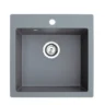 Metalac XATOS 50 granitna sudopera usadna grafit 500×500 mm – Ø90 (377915)