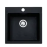Metalac XATOS 50 granitna sudopera usadna crna 500×500 mm – Ø90 (377914)
