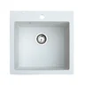 Metalac XATOS 50 granitna sudopera usadna bela 500×500 mm – Ø90 (377917)