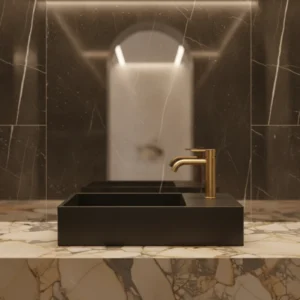 Azzurra ELEGANCE SQUARED lavabo 40x22 cm coal (ELLP040220QMCA)