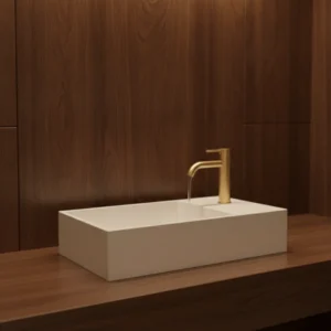 Azzurra ELEGANCE SQUARED lavabo 40×22 cm beli (ELLP040220QMBI)