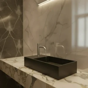 Azzurra ELEGANCE SQUARED lavabo 40x22 cm levi coal (ELLP04022LQMCA)