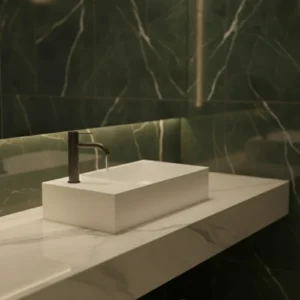 Azzurra ELEGANCE SQUARED lavabo 40x22 cm levi beli (ELLP04022LQMBI)