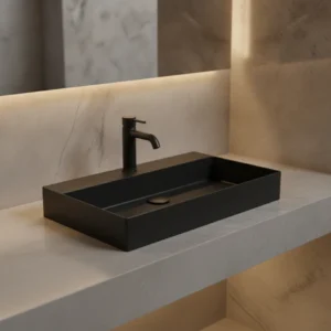 Azzurra ELEGANCE SQUARED lavabo 61x40 cm coal (ELLP060400QMCA)