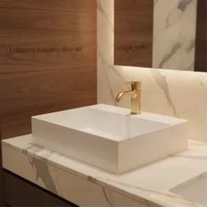 Azzurra ELEGANCE SQUARED lavabo 50×45 cm beli (ELLP050450QMBI)