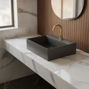 Azzurra ELEGANCE SQUARED lavabo 42×35 cm coal (ELLP042350QMCA)