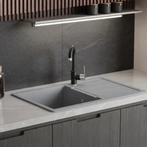 Metalac XATOS PLUS granitna sudopera usadna grafit 780×500 mm – Ø90 (377922)