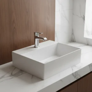 Azzurra ELEGANCE SQUARED lavabo 42x35 cm zidni / nadgradni beli (ELLP042350QMBI)