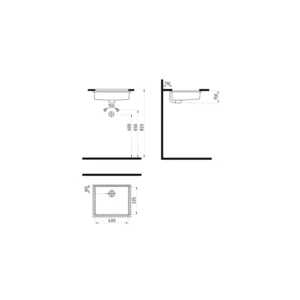 Podgradni lavabo 40x33,5 cm