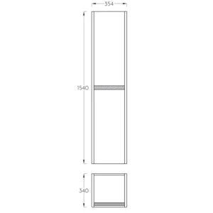 Pino Art Sharp ormarić za kupatilo 35 cm