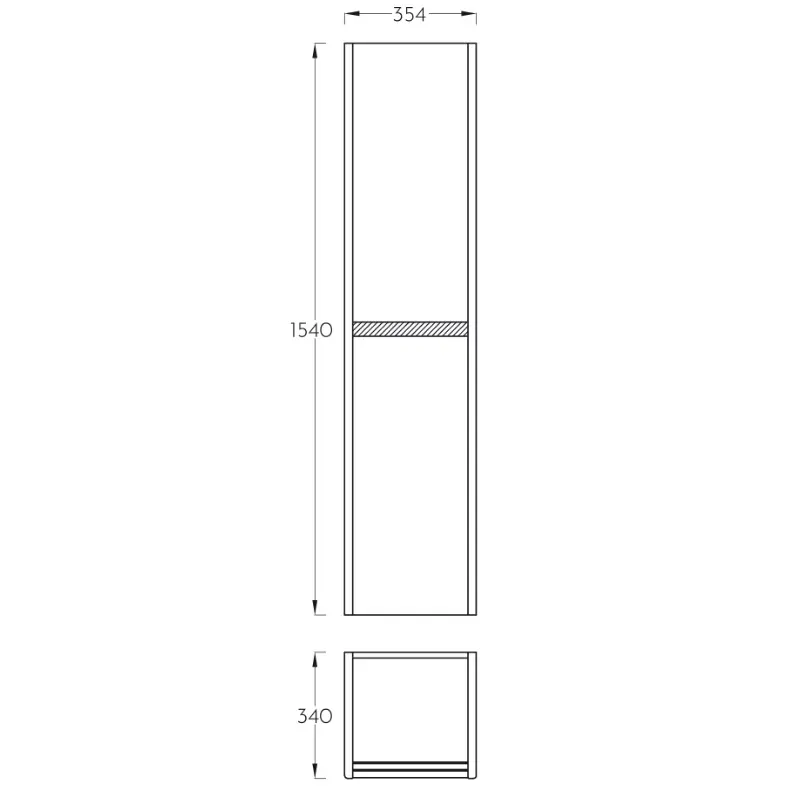 Pino Art Sharp ormarić za kupatilo 35 cm
