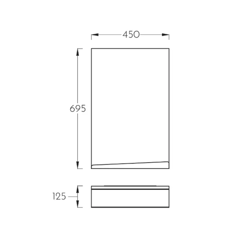 Pino Art Neon ogledalo 45 cm bela