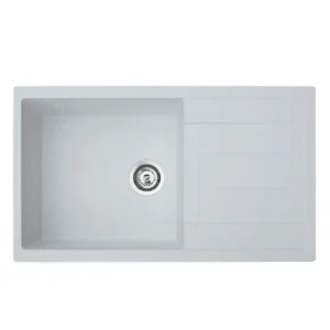 Metalac XATOS MEGA granitna sudopera bela 860x500 mm