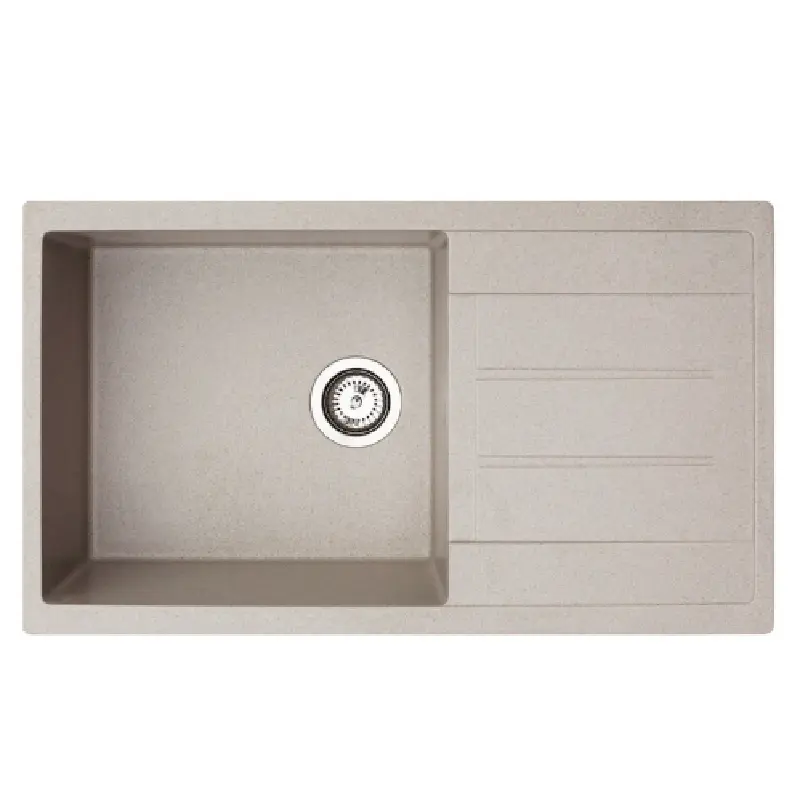 Metalac XATOS MEGA granitna sudopera usadna bež 860x500 mm – Ø90 (377926)