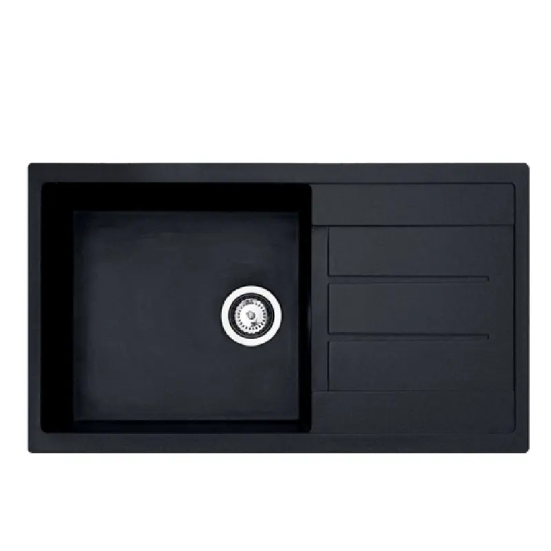 Metalac XATOS MEGA granitna sudopera crna 860x500 mm