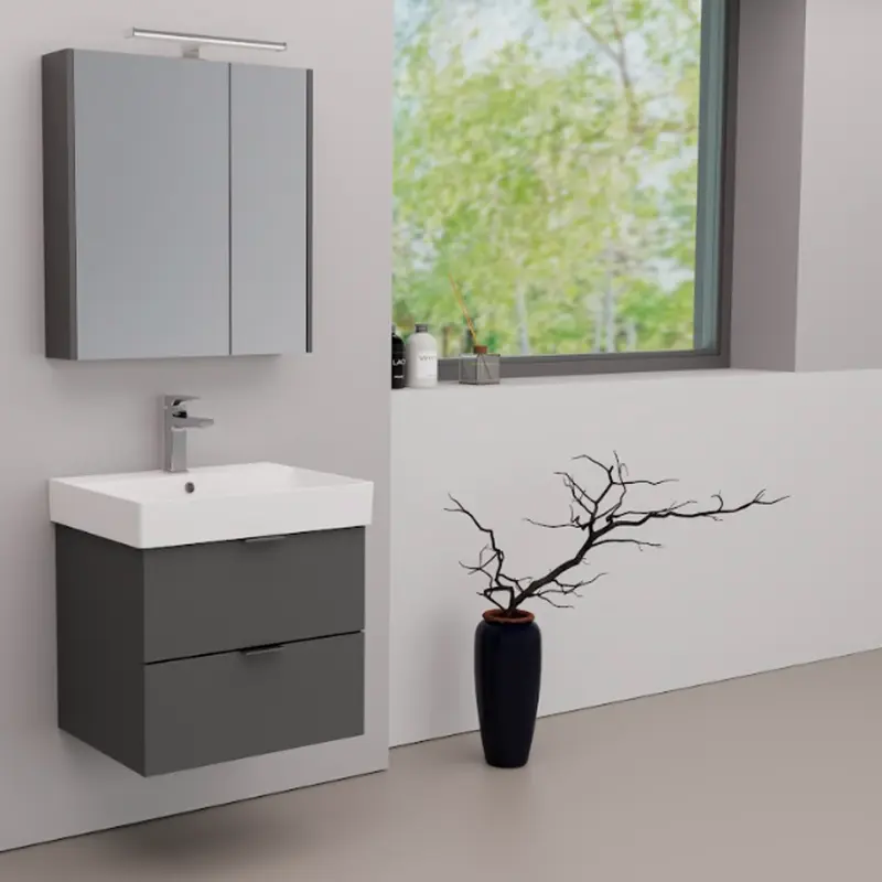 Pino Art Stance lavabo sa ormarićem 60 cm siva