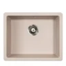Metalac QUADRO U 50 podgradna granitna sudopera bež 570x470 mm