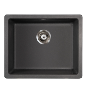 Metalac QUADRO U 50 podgradna granitna sudopera crna 570x470 mm