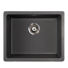 Metalac QUADRO U 50 podgradna granitna sudopera crna 570x470 mm