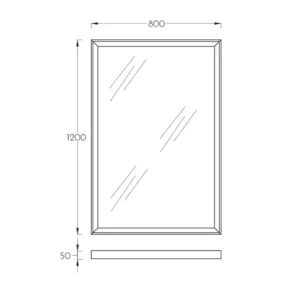 Pino Art Antika ogledalo sa LED osvetljenjem 120 cm