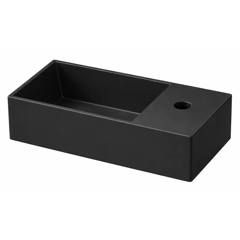 Azzurra ELEGANCE SQUARED lavabo 40x22 coal nadgradni