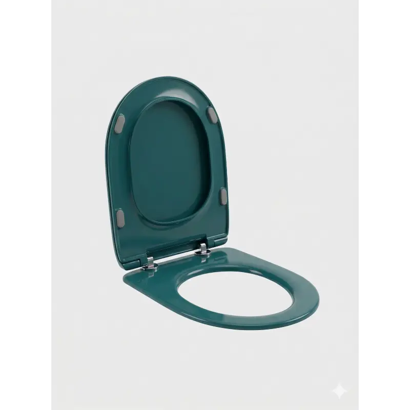 AXA Delano WC daska petrolej zelena otvorena soft close prikaz