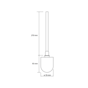 BEMETA rezervna WC četka dimenzije